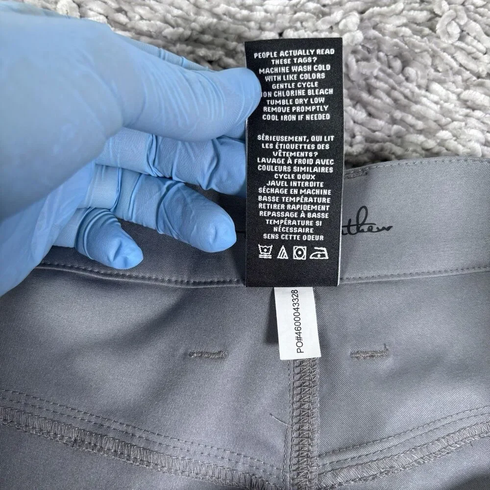 Travis Mathew Open To Close Pants Mens 32 Gray Golf Performance Stretch Business
